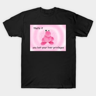 thats it You Lost Your Liver Privileges meme, funny memes T-Shirt